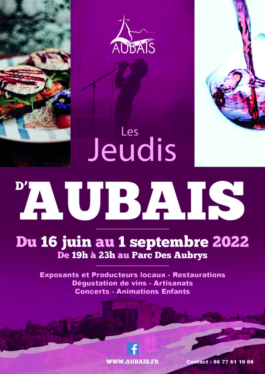 affiche les jeudis d aubais page 001