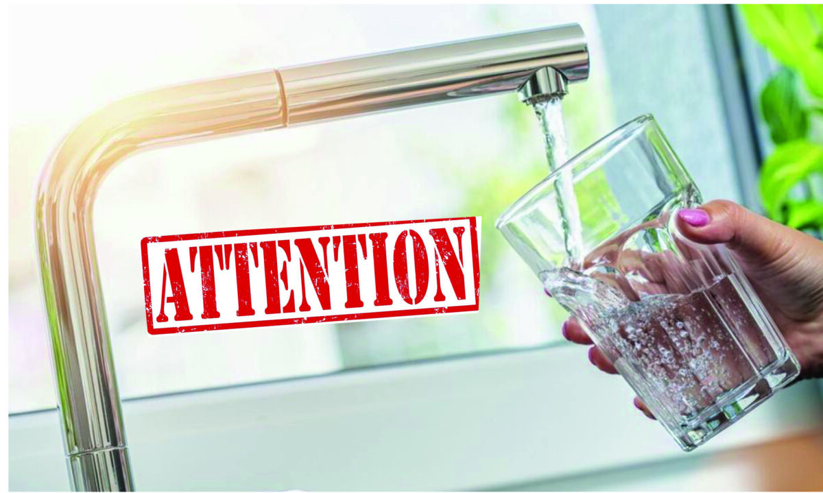 attention eau robinet