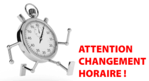 changement horaires