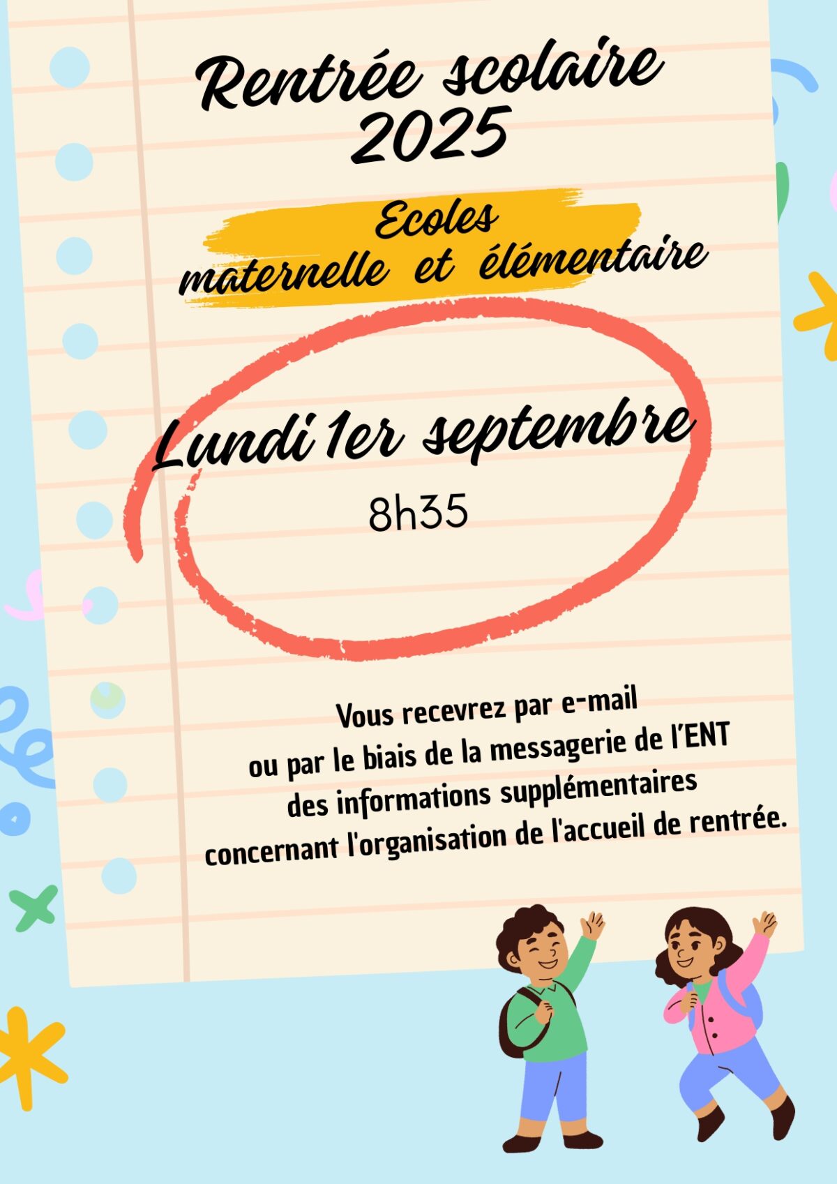 info rentrée scolaire 2025 pour mairie page 0001