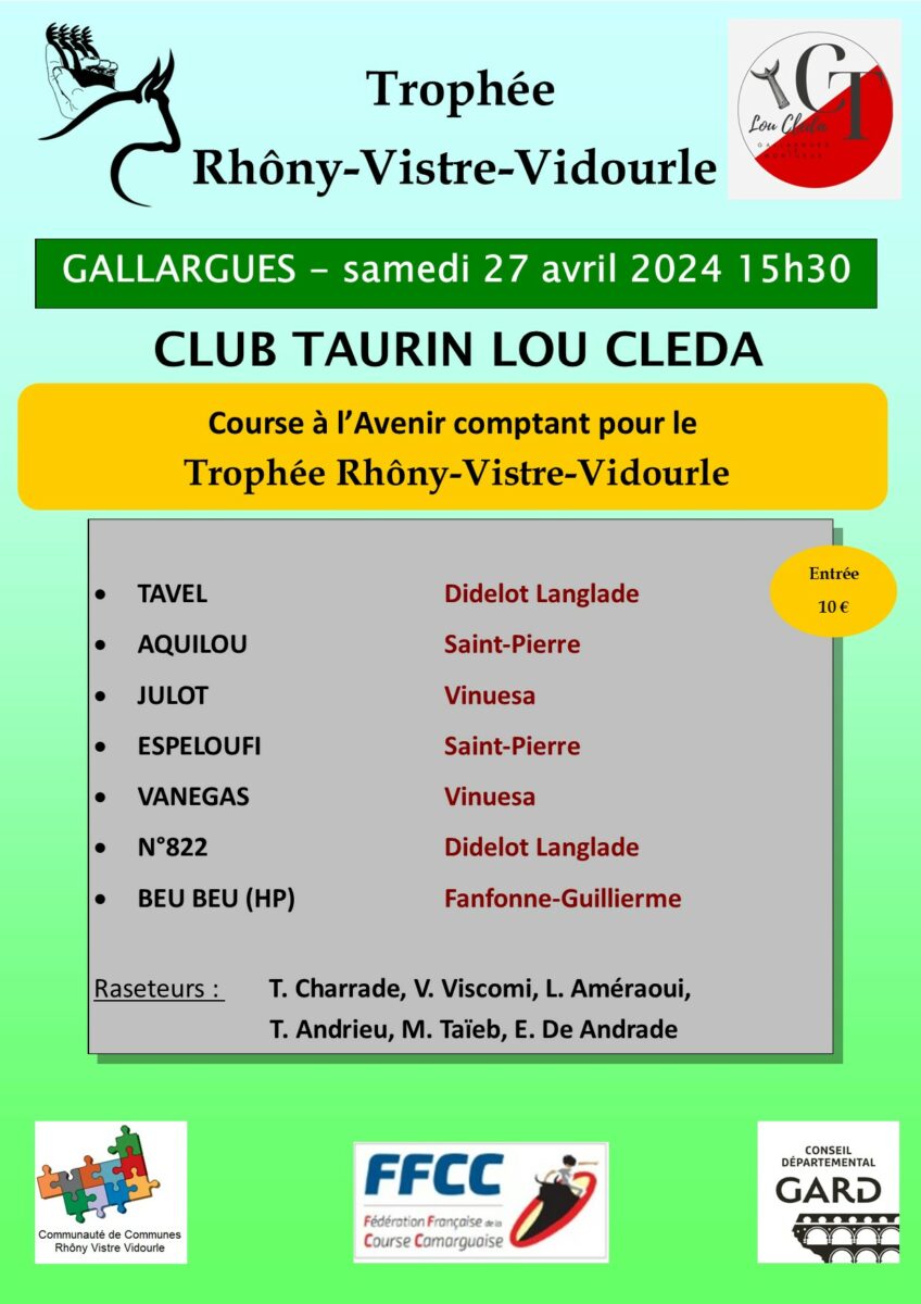 affiche course trophée gallargues