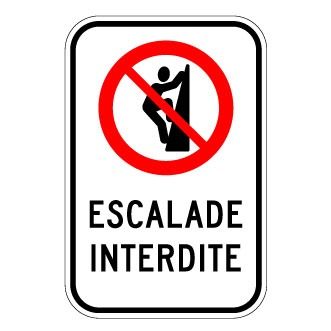 escalade interdite